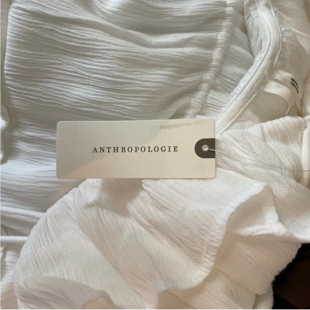 NWT Anthropologie white tiered ruffle sundress - Picture 3 of 7